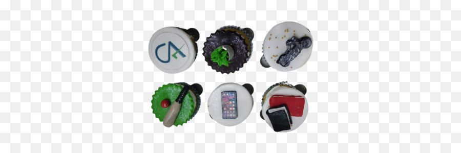 Cricket Emoji Theme Cup Cake,Cricet Emoji