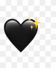 Heart Emoji Heartemoji Stars Heartstars Sticker By Kathamr,Star Emoji Black