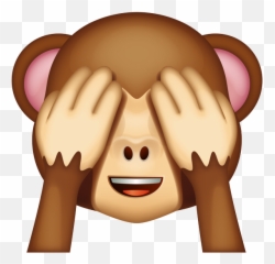 Monkey Face See - Happy Emoji,Hear No Evil Emoji