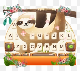 Smiling Sloth Keyboard Theme - Happy Emoji,Sloth Emoji Android