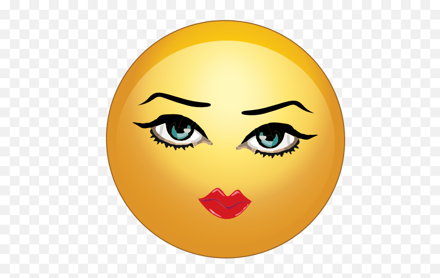 Pretty Sexy Lady Smiley Emoticon - Emoticon Emoji,Clip Art Emoticons