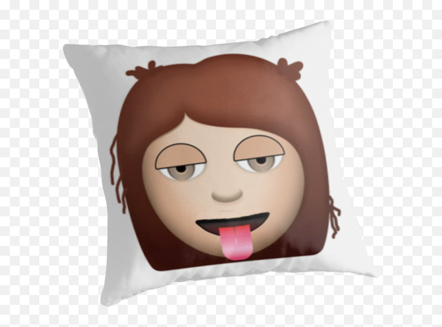 Girl Emoji Emoji Pillows - Happy,Justice Emoji Bedding