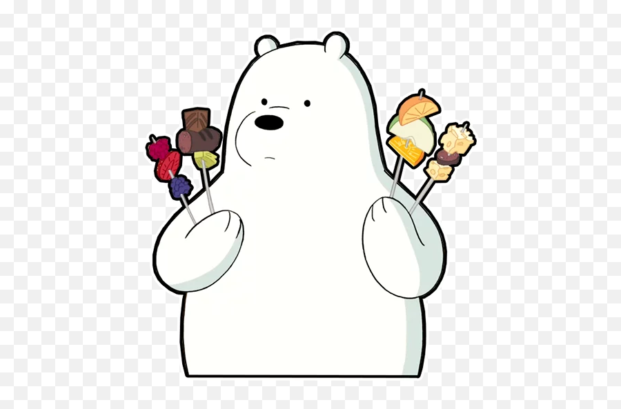 Telegram Sticker 7 From Collection We Bare Bears - Dot Emoji,We Bare Bears Emoji