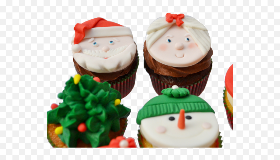 Christmas Cupcakes U2013 Sugar Street Boutique - Cupcake Emoji,Emoji Cake Toppers
