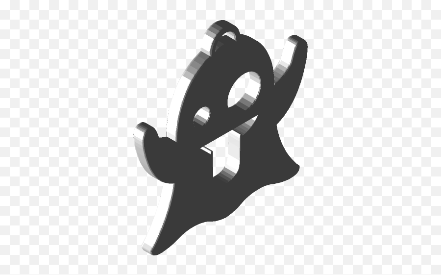 Ghost Emoji 3d Cad Model Library Grabcad - Automotive Decal,Gohst Emoji