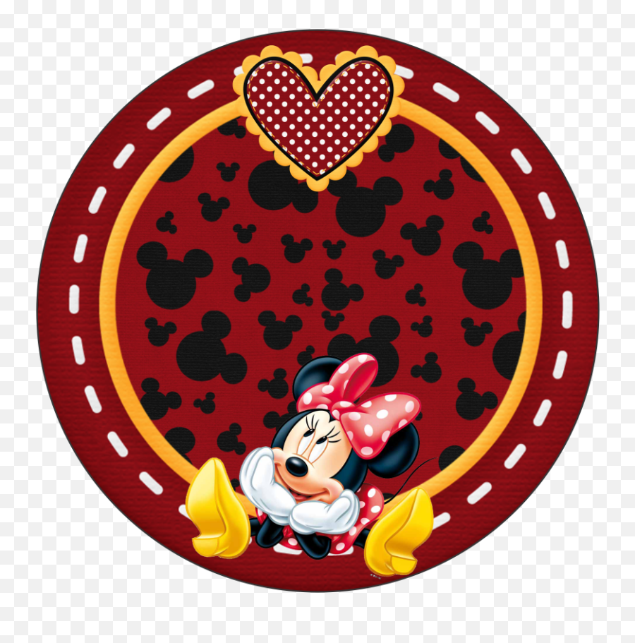 Topper Minnie Roja Para Imprimir Gratis Manualidades - Minnie Jak Narysowac Emoji,Como Hacer Cojines De Emojis