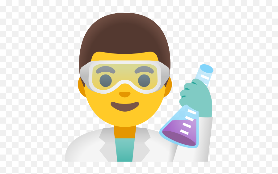 Man Scientist Emoji - Emoji De Ciencia,Flask Emoji