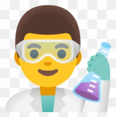 Man Scientist Emoji - Emoji De Ciencia,Flask Emoji