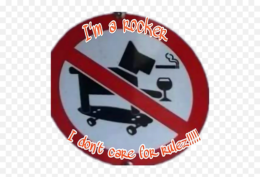 Im A Rocker - No Dogs Smoking Drinking Emoji,Rocker Sign Emoji