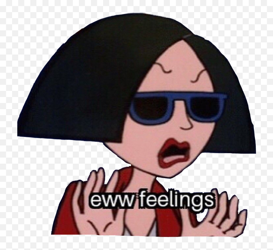 Eww Feelings Daria Killme Sticker By Langma1 - Want To Be In A Relationship But Emoji,Your Messing With My Emotions Meme