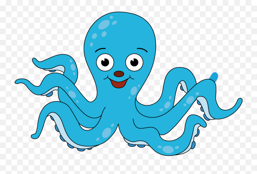 Meet Octopus - Blue Transparent Octopus Clipart Emoji,Octopus Capable Of Emotion