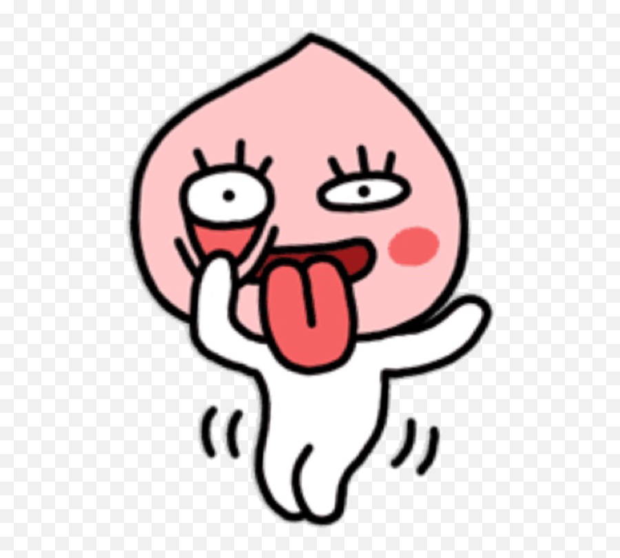 Kakaofriend Kakaotalk Apeach Sticker - Kakao Friends Emoji,Kakaotalk Apeach Emoticons