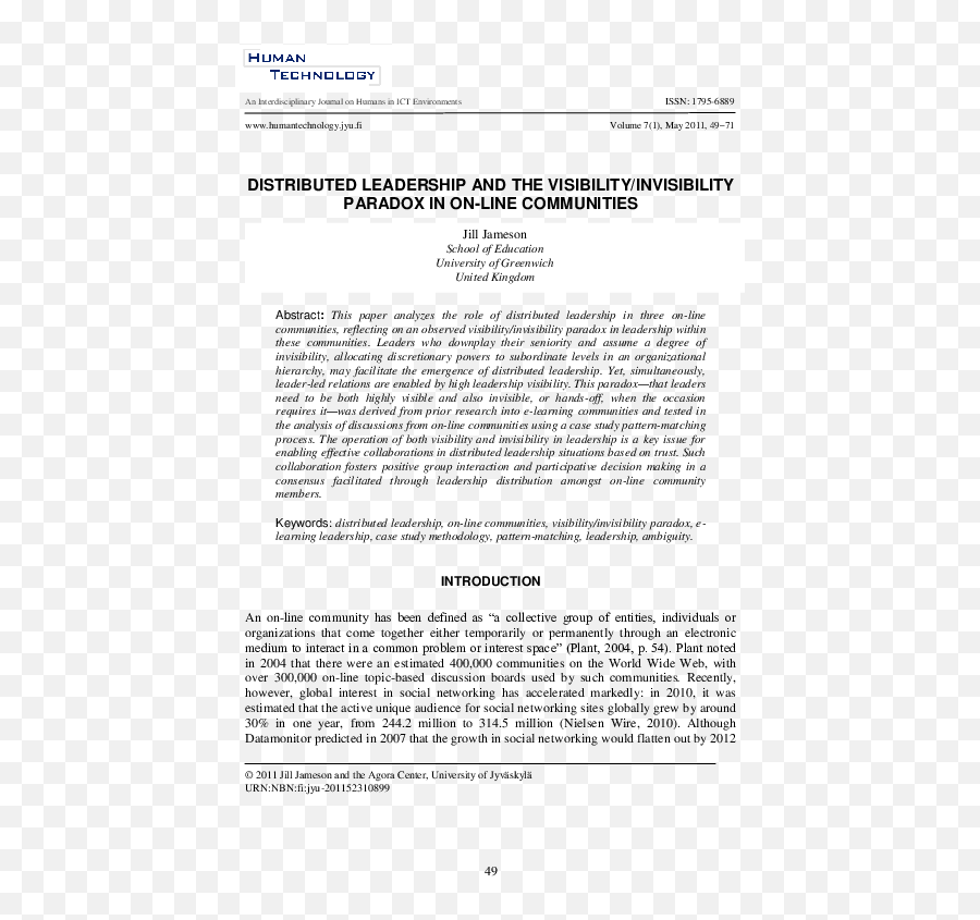 Distributed Leadership And The - Document Emoji,Hoyle Emoticon