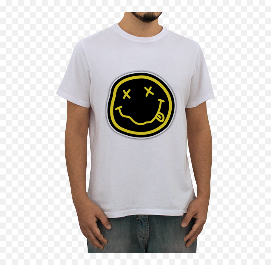 Camiseta Camiseta Nirvana De C4ssicos Emoji,Nirvana Emoji