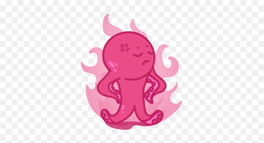 Octopus Emoji Stickers By Mohamed Taoufik - Fictional Character,Large Emoji Stickers