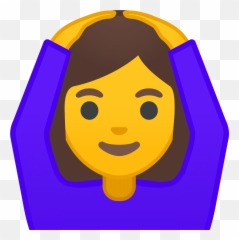 Woman Gesturing Ok Emoji Clipart - Emoji,Okay Hand Emoticon