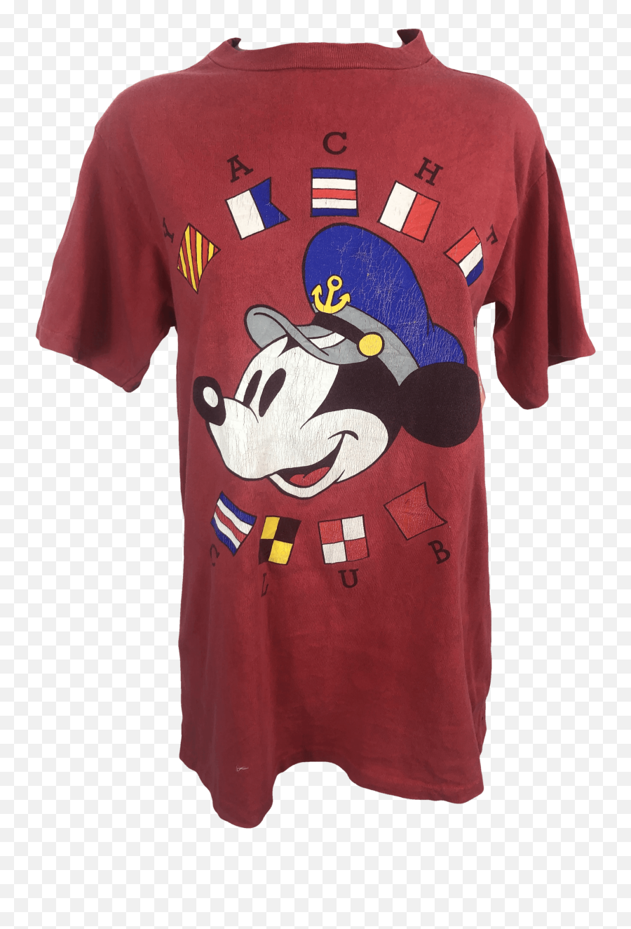 Mickey Mouse Yacht Club T - Shirt By Disney Fashions Fictional Character Emoji,Disney's Stitch Emoticons Question Mark