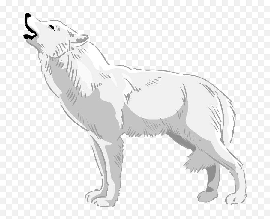 Free Howling Coyote Silhouette Download Free Clip Art Free - Black And White Clipart Of Wolf Emoji,Howling Wolf Emoji