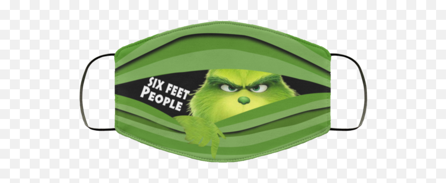 Grinch Six Feet People Face Mask - 6 Feet People Mask Emoji,Craft Emotions Mask Stencil Tree