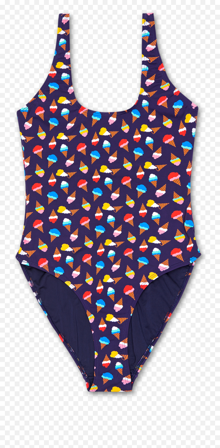 Womenu0027s Swimsuit Ice Cream Pattern Happy Socks - Happy Socks Icecream Swimsuit Emoji,Girls Emoji Knee Socks