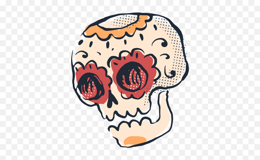 Cinco De Mayo Sugar Skull Doodle - Scary Emoji,Emoticons For 5 De Mayo