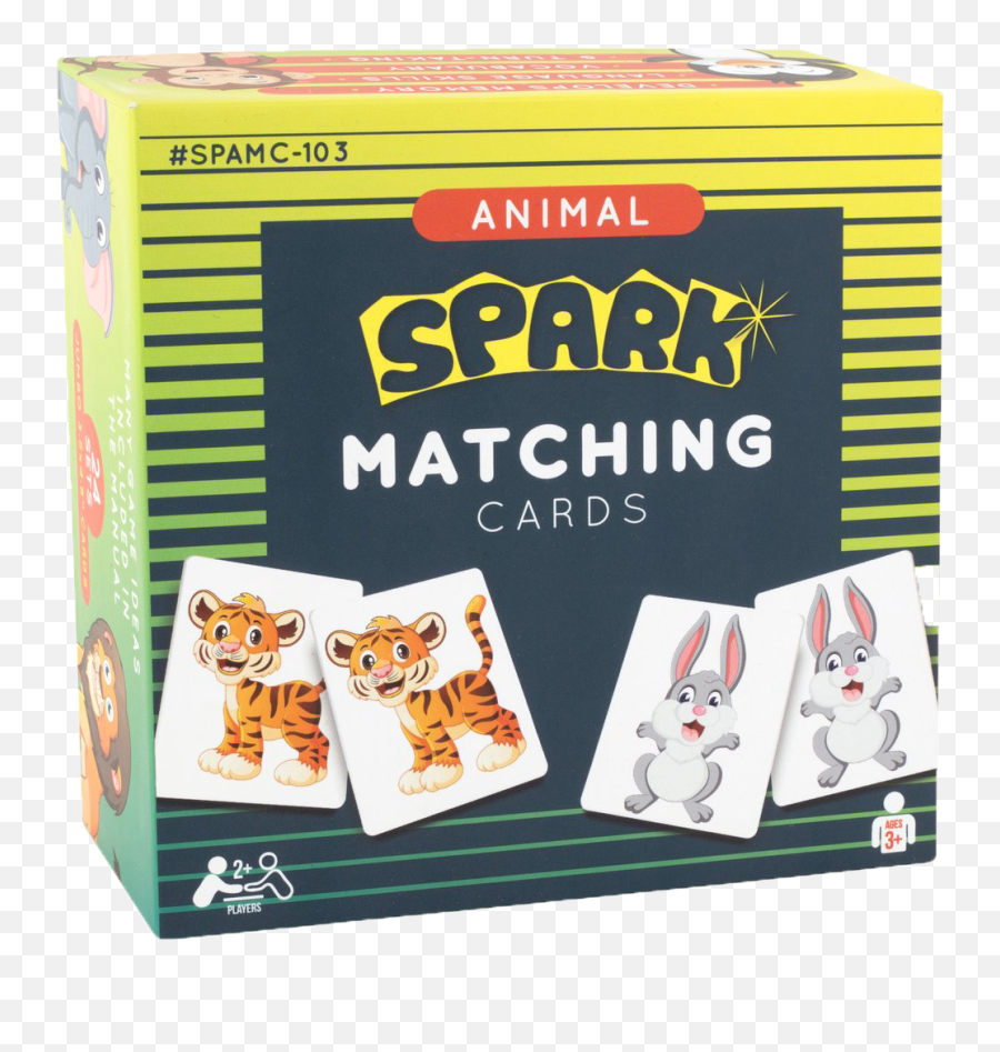 Spark Animal Matching Cards - Game Emoji,Emotion Cards For Children Slp