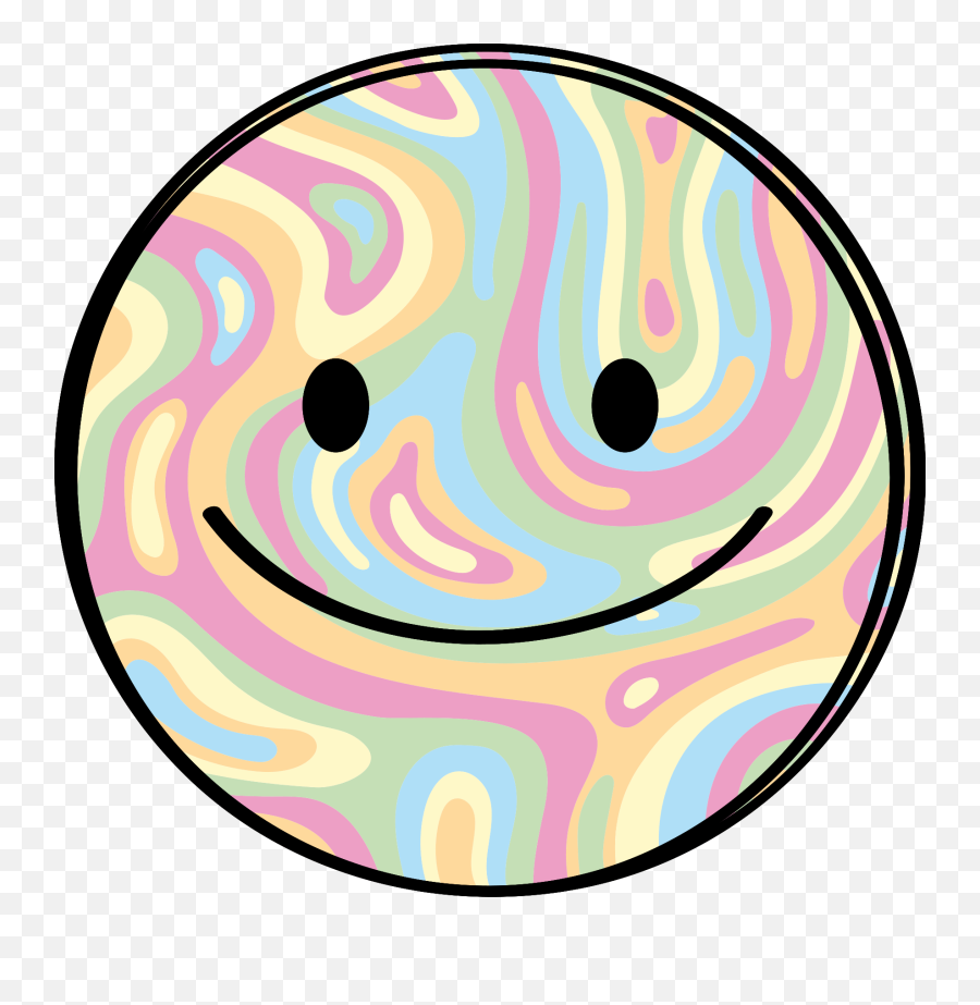 Colorful Tie Dye Smiley Face Kids T - Shirt Tenstickers Girly Emoji,Emoji Dyi Shirt