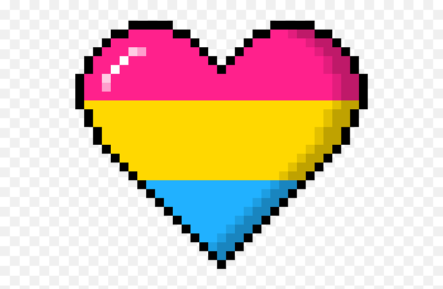Pansexual Pride 8bit Pixel Heart Iphone X Case For Sale By Emoji,Flag Emojis Galaxy S8
