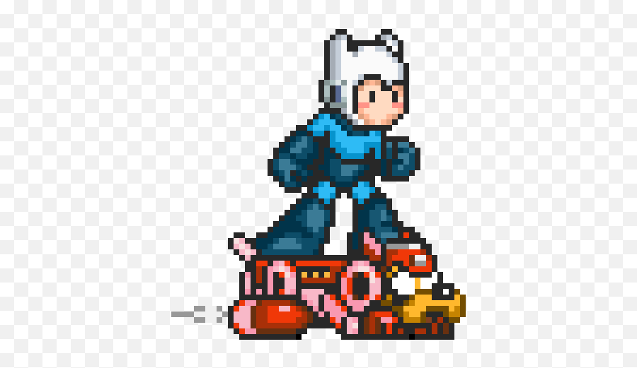 Top Mega Man Stickers For Android U0026 Ios Gfycat - Pixel Art Emoji,Mega Emoji