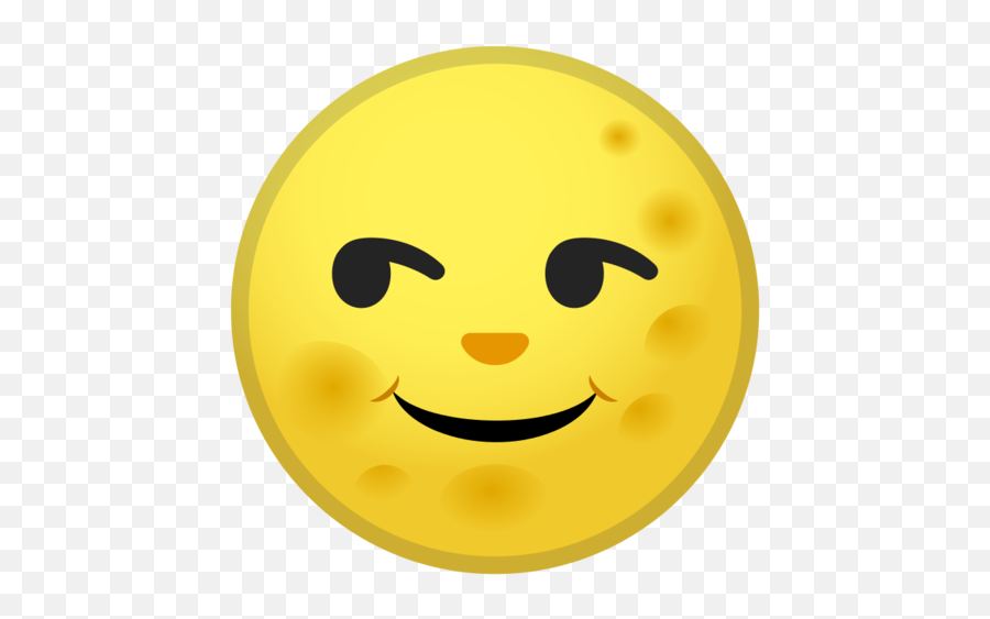 Full Moon Face Emoji - Moon Emoji Google,Android Pie Emoji