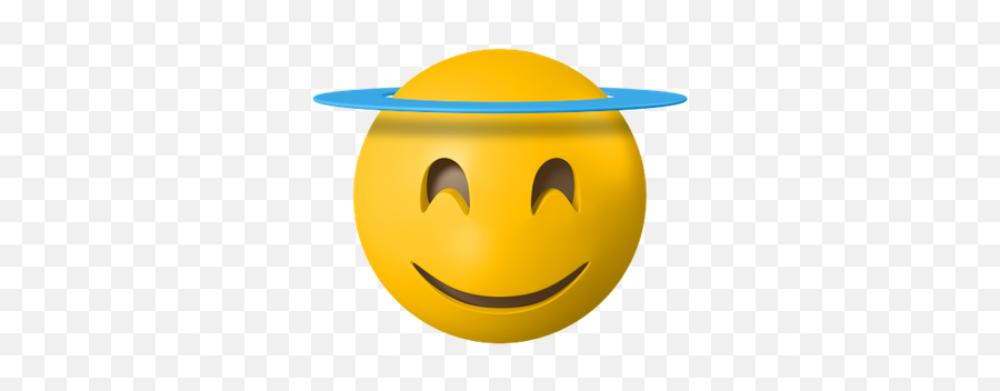 Face Halo Smiling Emo Emoticon Free Icon - Iconiconscom Emoji,Roll 20 Emoji
