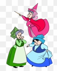 Flora Fauna And Merryweather Clip Art - Three Good Fairies Emoji,Fairy Angel Emoji