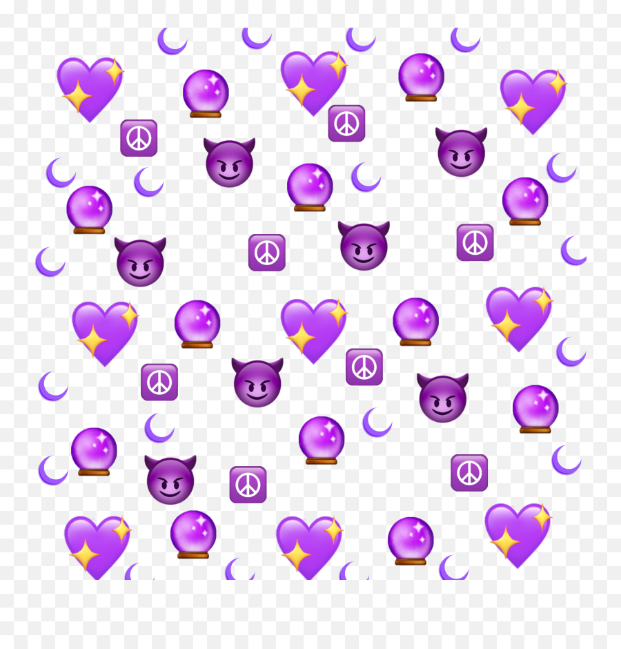 Background Purple Emojis Colurs Sticker - Girly,Hello Emojis