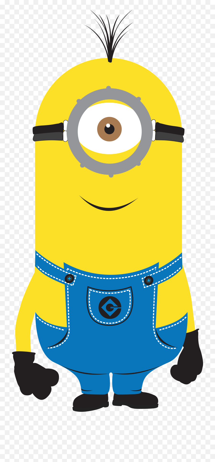 Minion Despicable Me Clipart Stuart - Tall Minions One Eye Emoji,Free Minions Emoticons