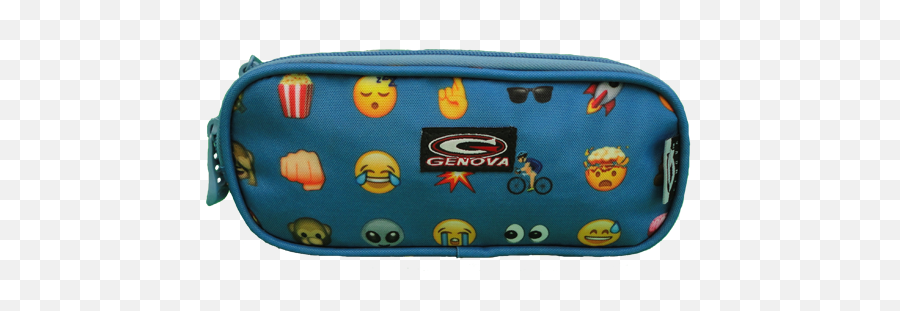 Genova Bags - 2 Compartments Pc Pouch Emoji,Zipper Emoji