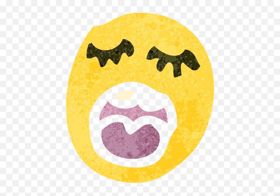 Retro Cartoon Emoticon Face Retro Cartoon Emoticon Face - Happy Emoji,Cartoon Emoticon