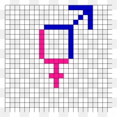 Kandi Patterns For Kandi Cuffs - Popular Pony Bead Patterns Panasonic Museum Emoji,Bisexual Emoji Symbol