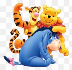 Winnie The Pooh - Tigger And Eeyore And Pooh Emoji,Eeyore Emoticons