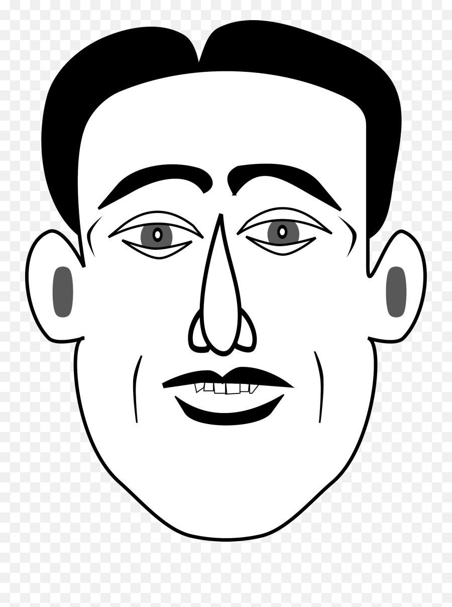 Free Emotion Images Download Free Clip - Dad Face Cartoon In Black And White Emoji,Work Emotion Xd9