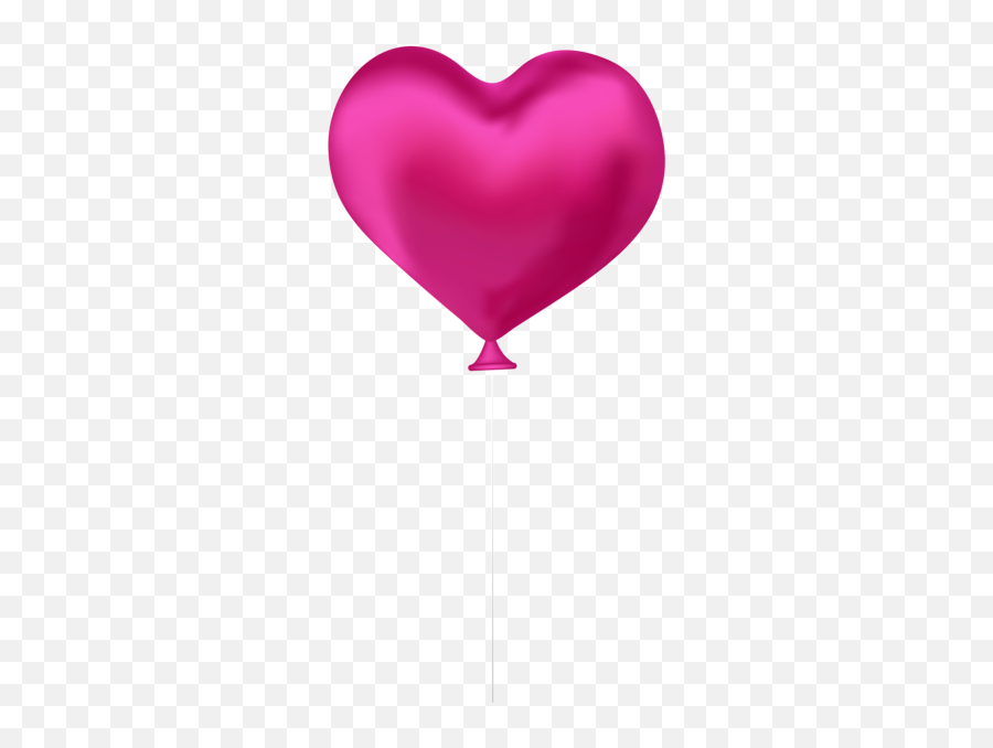 Heart Balloons Clip Art Pink Heart - Transparent Pink Heart Balloon Png Emoji,Pink Heart Emoji Balloons