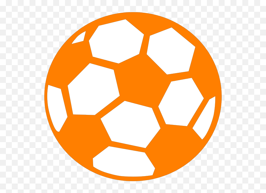 Ball Clip Soccer - Transparent Orange Soccer Ball Emoji,Soccer Ball Girl Emoji