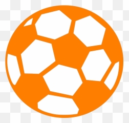 Ball Clip Soccer - Transparent Orange Soccer Ball Emoji,Soccer Ball Girl Emoji