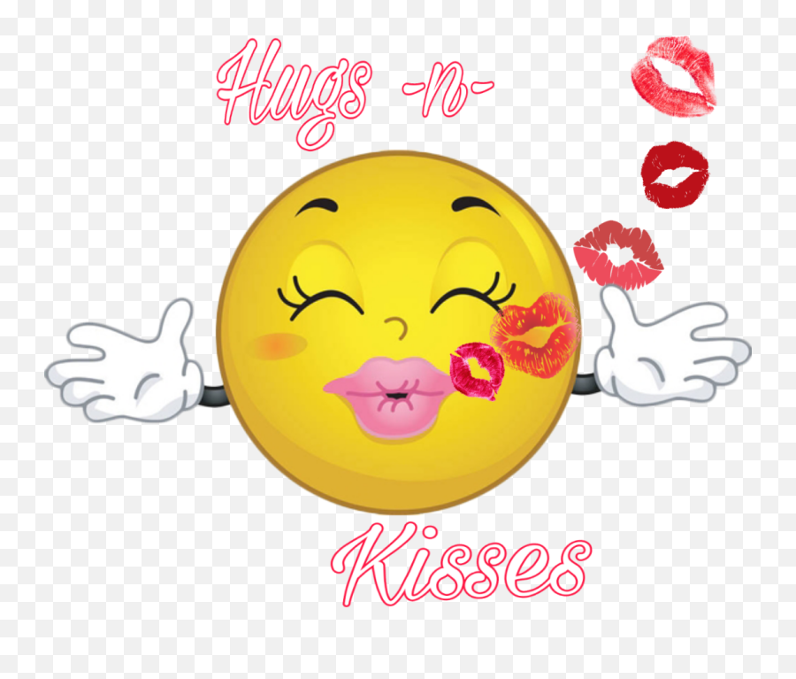 Cartoon Pics Emoji - Smiley Kisses,Hugs Emoji
