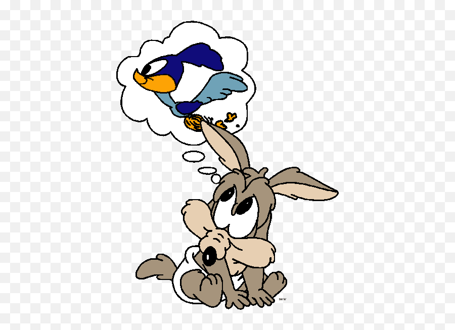 Road Runner Cartoon - Wile E Coyote Baby Looney Tunes Characters Emoji,Roadrunner Emoji