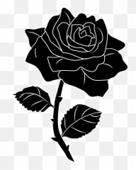 Clipart Rose Illustration Clipart Rose Illustration - Black Rose Clipart Emoji,Two Roses Emoji