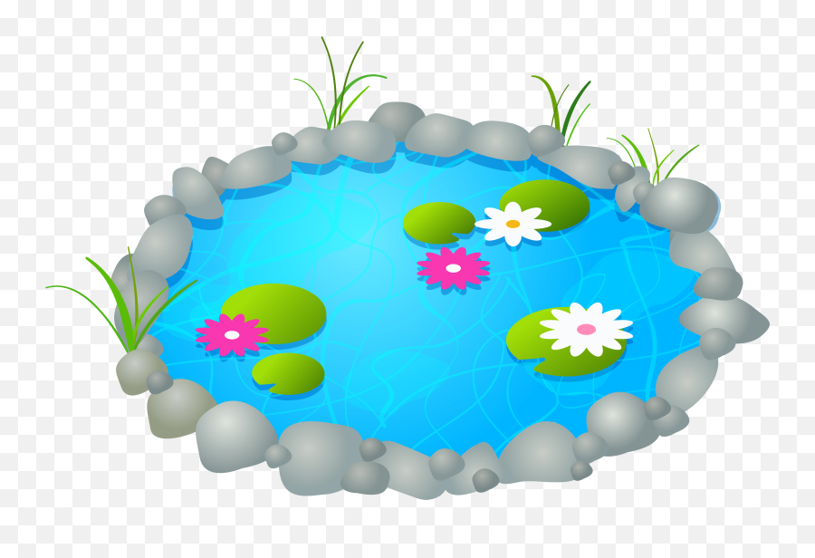 Library Of House With Garden Clip Art Free Stock Png Files - Clipart Picture Of Pond Emoji,Water Fountain Emojis