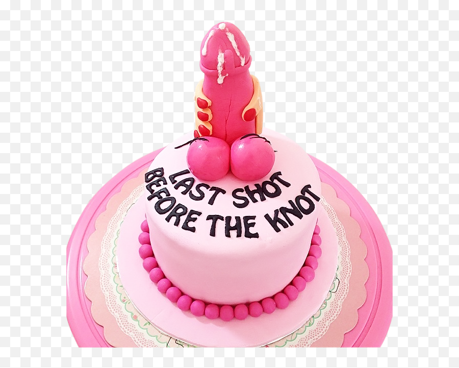 Dick Birthday Cake Pink Penis Cakes Pinterest Bachelorette - Penis Cake Png Emoji,Pink Cake Emojis