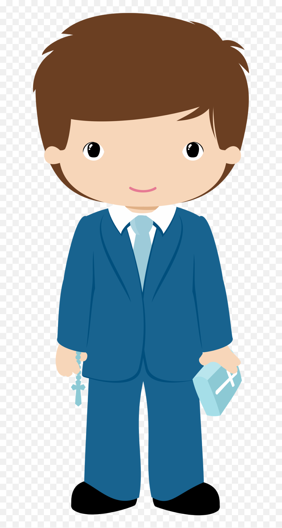 Boys In Their First Communion Clip Art - First Communion Boy Clipart Emoji,Communion Emoticon