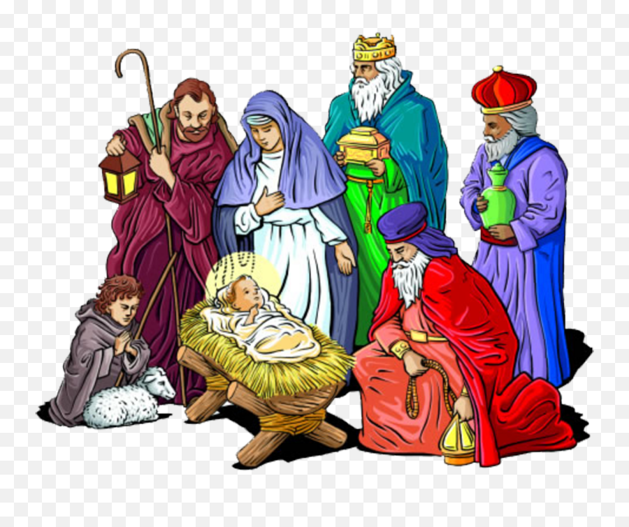 Baby Jesus Christmas - Drawings Of Christmas Celebration Emoji,Manger Scene Emojis