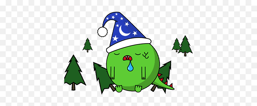 Ukaiju - Sleeping Green Monster Transparent Emoji,Kaiju Emoticon Animated